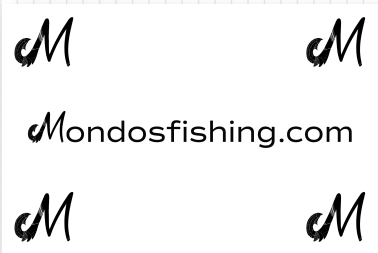 Mondo's Fishing Co Decals (3" Bump Board Ruler)