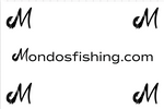 Mondo's Fishing Co Decals (3" Bump Board Ruler)